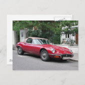 Carte Postale Jaguar E Type (Devant / Derrière)
