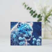 Carte Postale jaguar lumière bleue (Debout devant)