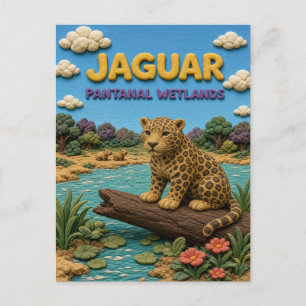 Carte Postale Jaguar Marais Pantanal Moderne KlayKoo