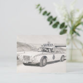 Carte Postale Jaguar XJ6 (Debout devant)