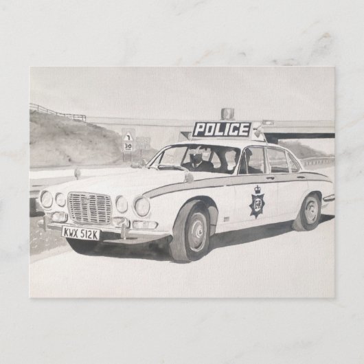 Carte Postale Jaguar XJ6 (Devant)