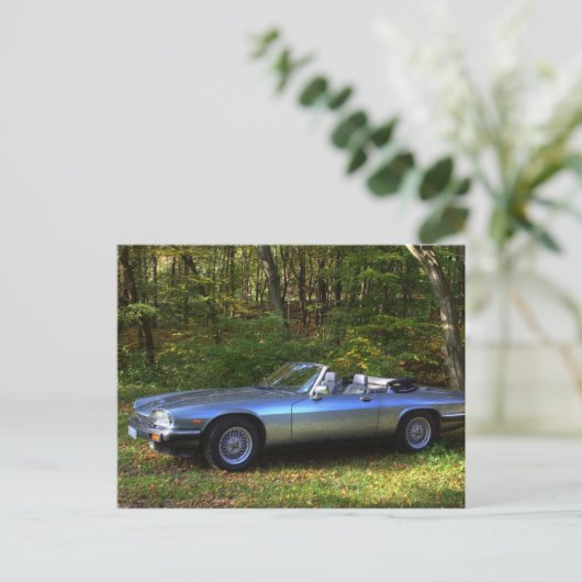 Carte Postale Jaguar XJS V12 Cabriolet (Debout devant)