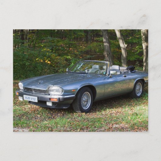 Carte Postale Jaguar XJS V12 Cabriolet (Devant)