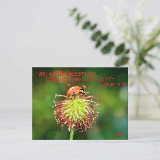 Carte Postale Jahrestext 2019 (Debout devant)