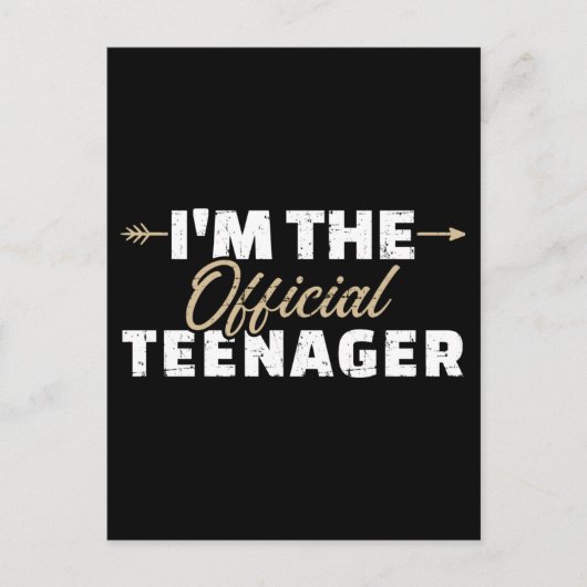 Carte Postale J'ai 13 ans pour mon anniversaire d'adolescent (Devant)