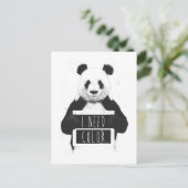 Carte Postale J'ai besoin de couleur (Debout devant)