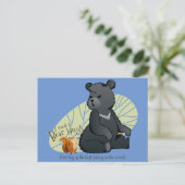 Carte Postale J'ai besoin d'un câlin d'ours ! (Debout devant)