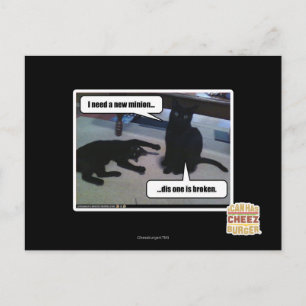 Carte Postale J'ai besoin d'un nouveau minion