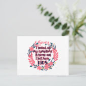 Carte Postale J'Ai Cherché Mes Symptômes Il S'Avère Que J'Ai Des (Debout devant)