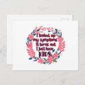 Carte Postale J'Ai Cherché Mes Symptômes Il S'Avère Que J'Ai Des (Devant / Derrière)