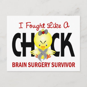 Carte Postale J'Ai Combattu Comme Un Survivant De Chirurgie Cerv