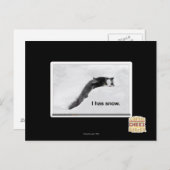 Carte Postale J'ai de la neige. (Devant / Derrière)