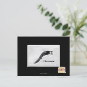 Carte Postale J'ai de la neige. (Debout devant)