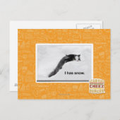 Carte Postale J'ai de la neige. (Devant / Derrière)