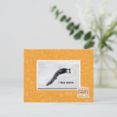 Carte Postale J'ai de la neige. (Debout devant)