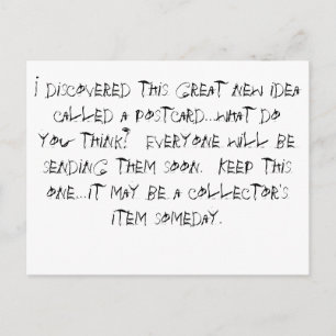 Carte Postale J'ai découvert cette nouvelle idée géniale appelée
