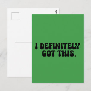 Carte Postale J'ai Définitivement Cela Citation De Motivation No