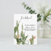 Carte Postale J'ai déménagé Annonce de nouvelle adresse Plante d (Debout devant)