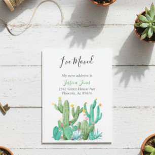 Carte Postale J'ai déménagé Nouvelle Adresse Faire-part Maison C