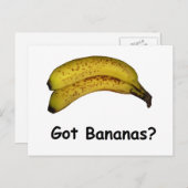 Carte Postale J'ai des bananes (Devant / Derrière)