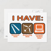 Carte Postale J'Ai Des Compétences Napoléon Dynamite (Devant / Derrière)