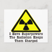 Carte Postale J'Ai Des Superpuissances Que Le Rayonnement Les Ga (Devant)