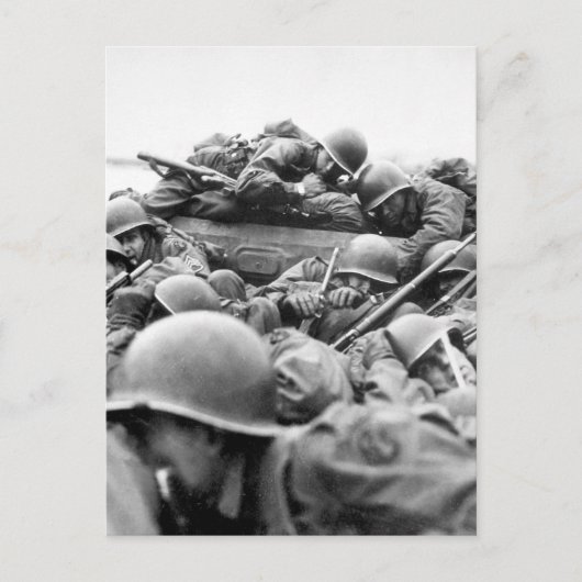 Carte Postale "J'ai dessiné un bateau d'assaut pour traverser en (Devant)