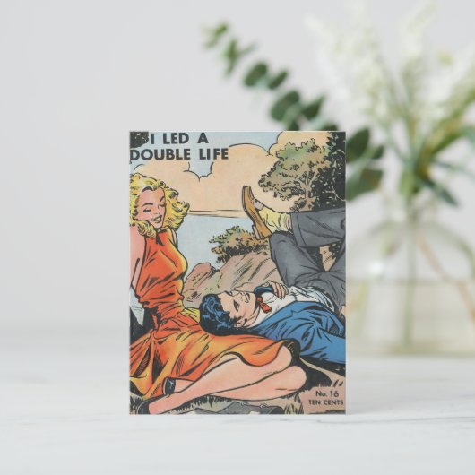 Carte Postale J'ai dirigé une vie difficile (Debout devant)