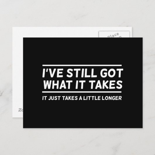 Carte Postale J'ai encore ce qu'il faut (Devant / Derrière)