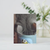 CARTE POSTALE J'AI EU MON CAFÉ ! ! (Debout devant)