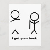 Carte Postale J'ai eu ton dos (Devant)