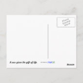 Carte Postale J'ai eu un changement de coeur Bénéficiaire (Dos)