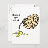 Carte Postale J'ai glissé mon esprit (Devant / Derrière)