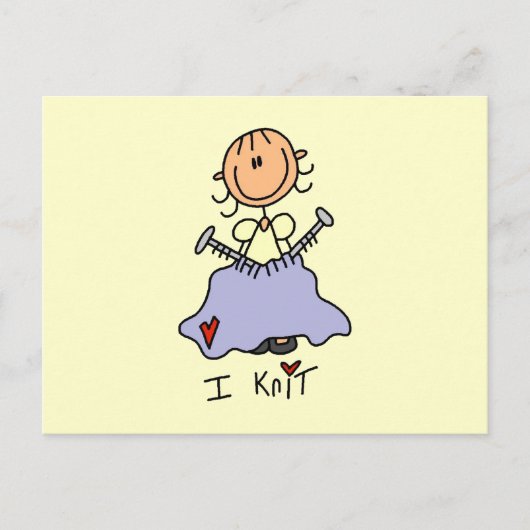 Carte Postale J'ai Knit (Devant)