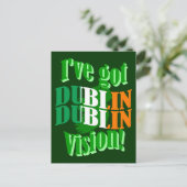 Carte Postale J'ai la vision de Dublin (Debout devant)