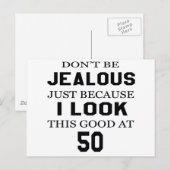 Carte Postale J'ai l'air si bon à 50 ans (Devant / Derrière)