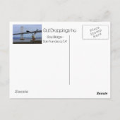 Carte Postale J'ai laissé mes crottes à San Francisco (Dos)