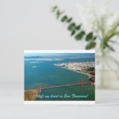 Carte Postale J'ai laissé mon cœur à San Francisco (Debout devant)