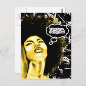 Carte Postale J'Ai L'Amour Dans Mon Esprit (Devant / Derrière)