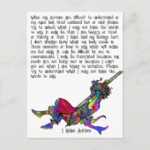 Carte Postale J'ai l'autisme (Devant)