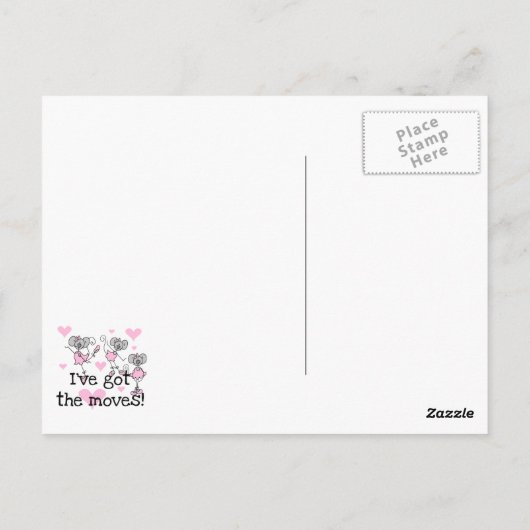 Carte Postale J'ai les T-shirts et cadeaux Moves Ballerina (Dos)