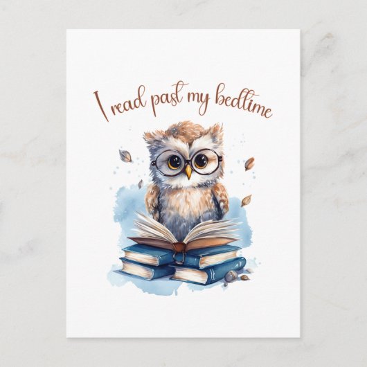 Carte Postale J'ai lu après mon coucher (Devant)