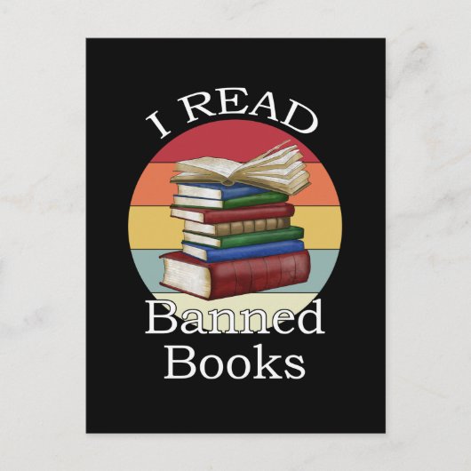 Carte Postale J'ai lu Banned Books Librarian Bookworm Book Reade (Devant)