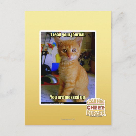 Carte Postale J'ai lu votre journal (Devant)