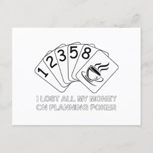 Carte Postale J'Ai Perdu Tout Mon Argent Sur La Planification Du