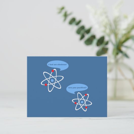 Carte Postale J'Ai Perdu Un Électron (Debout devant)