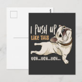 Carte Postale J'Ai Poussé Comme Ce Mème De Chien Cool (Devant / Derrière)