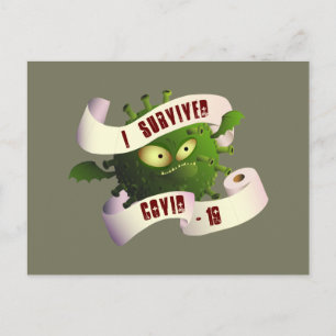 Carte Postale J'ai survécu à COVID-19