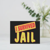 CARTE POSTALE J'AI SURVÉCU À LA PRISON (Debout devant)
