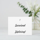 Carte Postale J'ai survécu à la typographie ! (Debout devant)